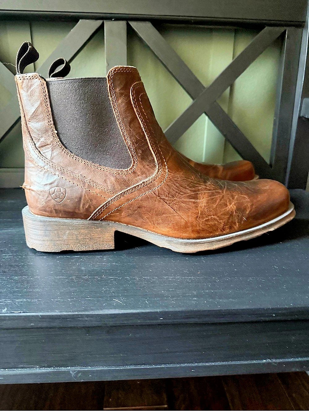 Ariat Midtown Rambler Men's Leather Chelsea Boots US 13 EE Brown